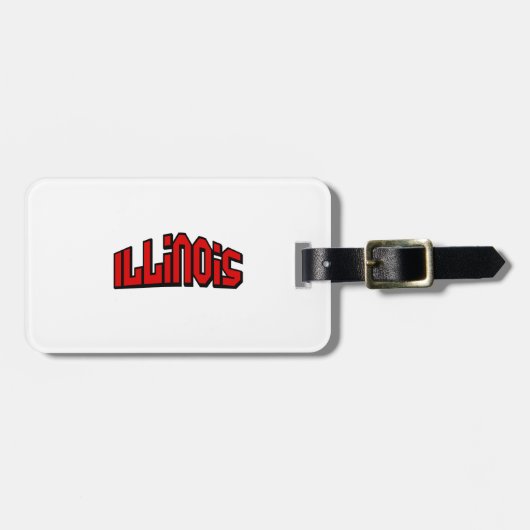 Illinois Bagagelabel (Voorkant horizontaal)