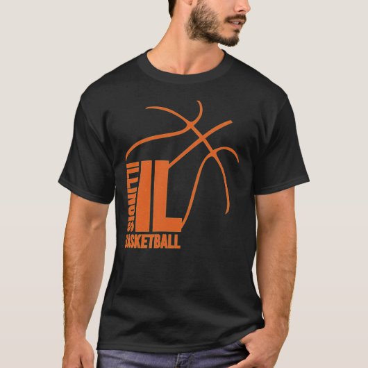 Illinois Basketball 01   T-shirt (Voorkant)