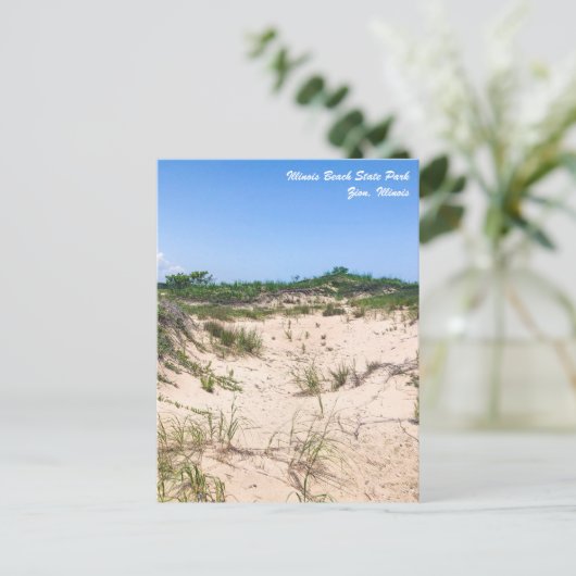 Illinois Beach State Park Briefkaart (Staand voorkant)