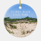Illinois Beach State Park Ceramic Ornament (Achterkant)