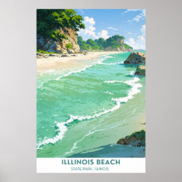 Illinois Beach State Park, Illinois Poster