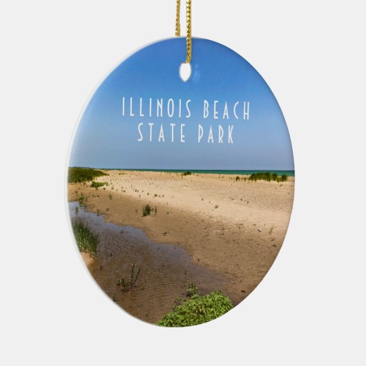 Illinois Beach State Park Keramisch Ornament (Rechts)