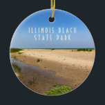 Illinois Beach State Park Keramisch Ornament<br><div class="desc">Het strand in Illinois Beach State Park</div>