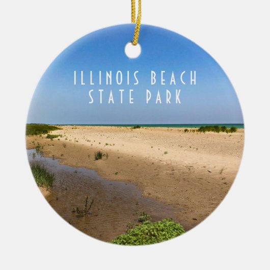 Illinois Beach State Park Keramisch Ornament (Voorkant)