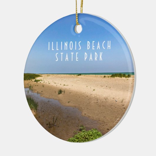 Illinois Beach State Park Keramisch Ornament (Links)