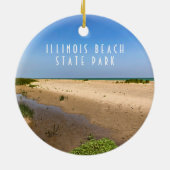 Illinois Beach State Park Keramisch Ornament (Achterkant)