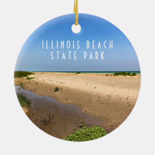 Illinois Beach State Park Keramisch Ornament (Achterkant)