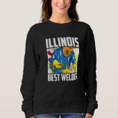 Illinois Best Welder Ironworker Ironsmith Welding Trui (Voorkant)