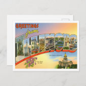 Illinois  Big Letters Briefkaart (Voorkant / Achterkant)