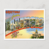 Illinois  Big Letters Briefkaart (Voorkant)