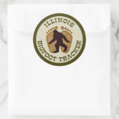 Illinois Bigfoot Tracker Ronde Sticker (Tas)