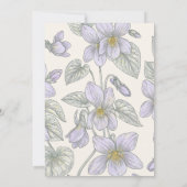 Illinois Blauwe Violet Trouwtafel Nummer (Achterkant)