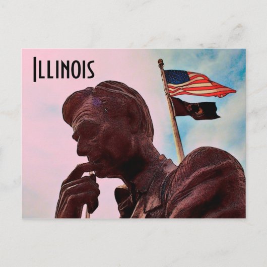 Illinois Briefkaart (Voorkant)