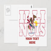 Illinois Briefkaart (Voorkant / Achterkant)