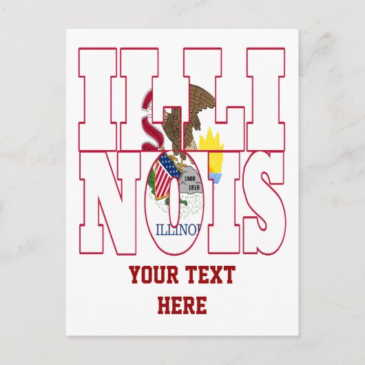 Illinois Briefkaart (Voorkant)