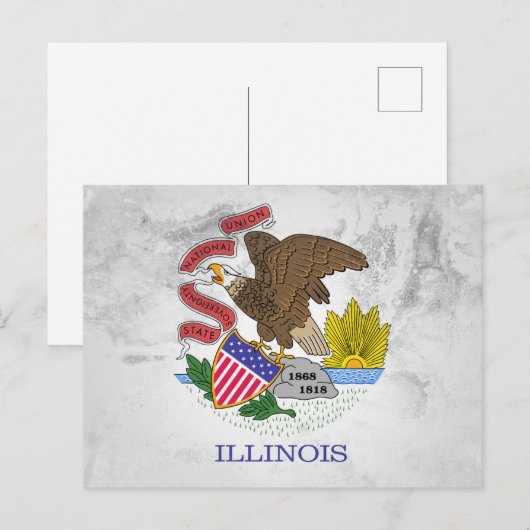 Illinois Briefkaart (Voorkant / Achterkant)