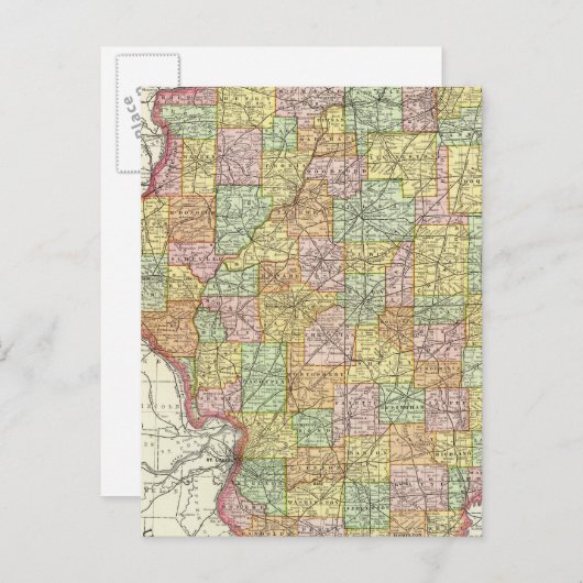 Illinois Briefkaart (Voorkant / Achterkant)