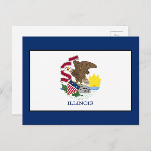Illinois Briefkaart (Voorkant / Achterkant)