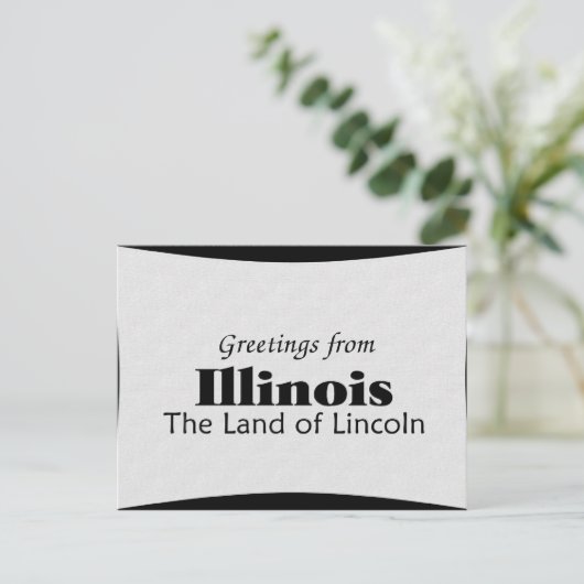 Illinois Briefkaart (Staand voorkant)