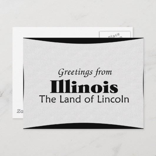 Illinois Briefkaart (Voorkant / Achterkant)