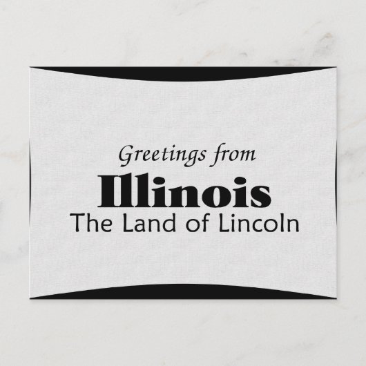 Illinois Briefkaart (Voorkant)