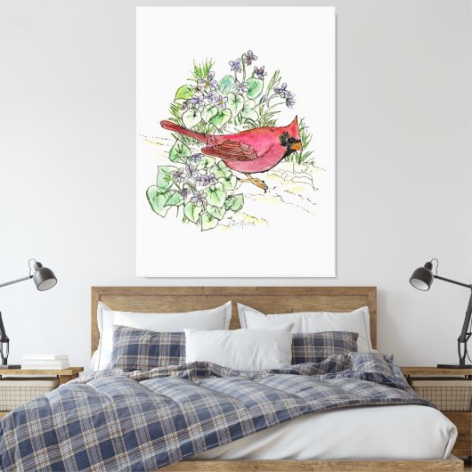 Illinois Canvas Afdruk (Insitu (Slaapkamer))