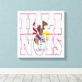 Illinois Canvas Afdruk (Insitu (Houten vloer))