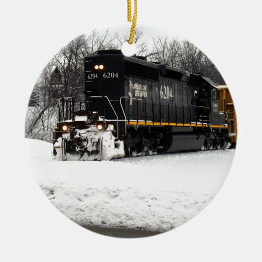 Illinois Central 6204 Keramisch Ornament (Voorkant)