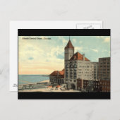 Illinois Central Depot Chicago Repro  1913 Briefkaart (Voorkant / Achterkant)