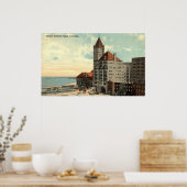 Illinois Central Depot Chicago Repro 1913 Poster (Keuken)