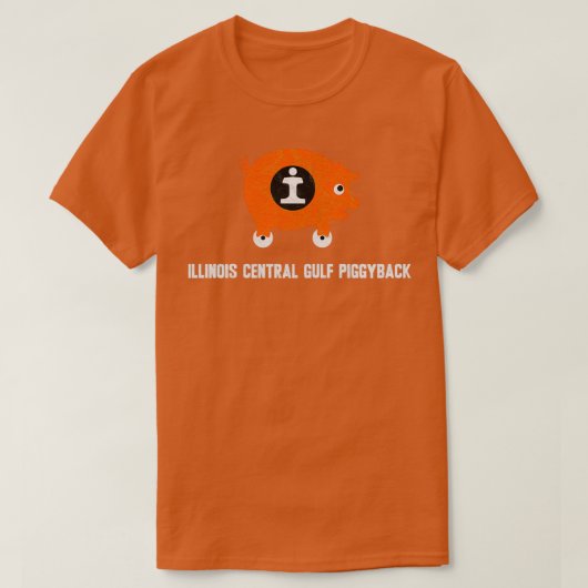 Illinois Central Gulf Railroad Piggyback Service T-shirt (Design voorkant)