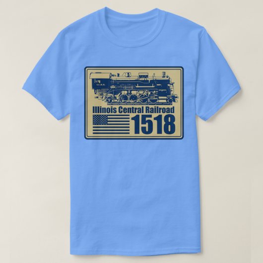 Illinois Central Railroad 1518 T-shirt (Design voorkant)