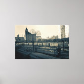 Illinois Central Railroad Build Train Chicago Canvas Afdruk (Voorkant)