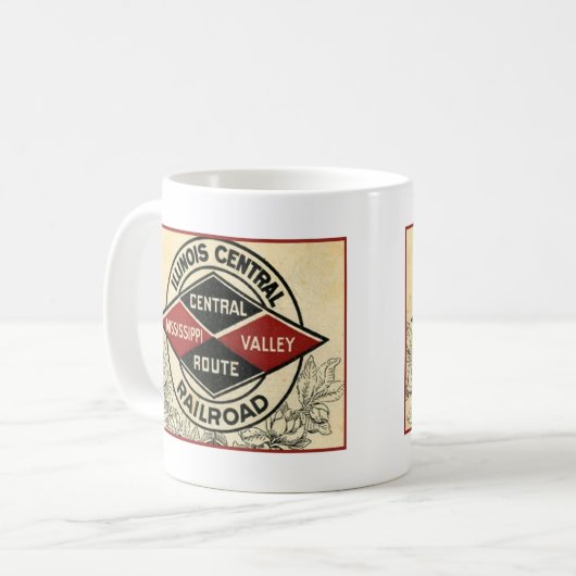 Illinois Central Railroad  Logo Mok (Voorkant links)