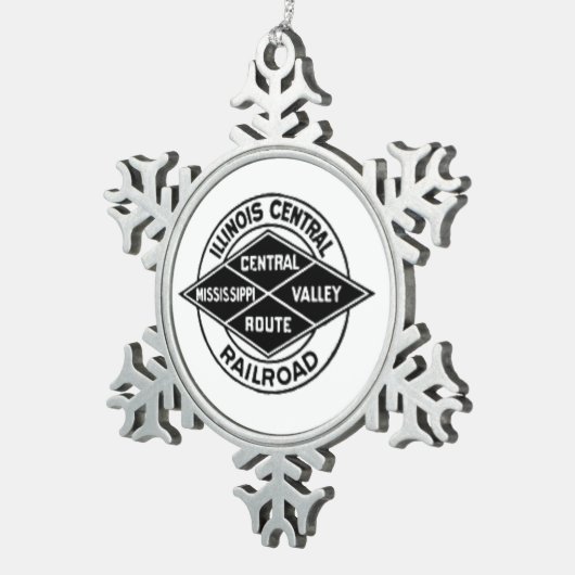 Illinois Central Railroad  Logo Ornament (Rechts)
