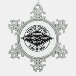 Illinois Central Railroad  Logo Ornament
