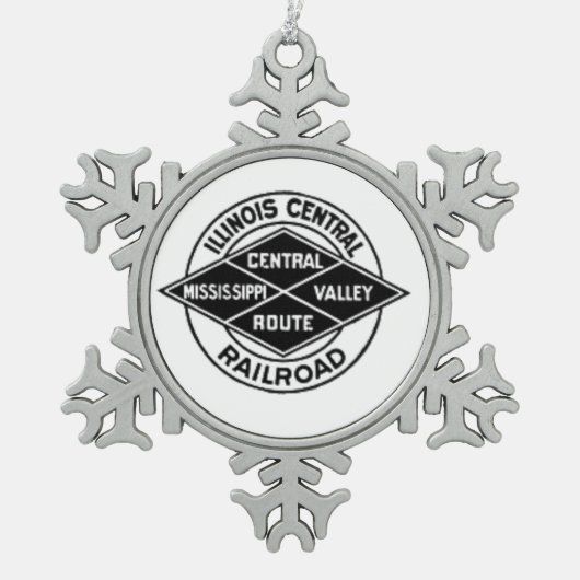 Illinois Central Railroad  Logo Ornament (Voorkant)