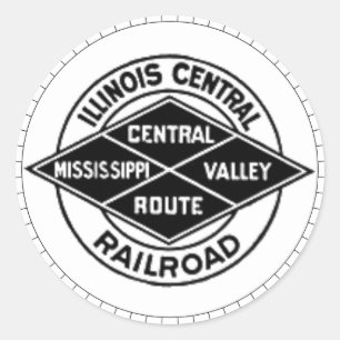 Illinois Central Railroad  Logo Stickers