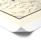 Illinois Central Railroad Map 1892 Poster (Hoek)