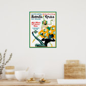 Illinois Central Railroad Mardi Gras-poster Poster (Keuken)