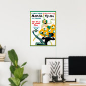 Illinois Central Railroad Mardi Gras-poster Poster (Thuiskantoor)