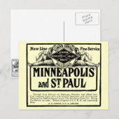 Illinois Central Railroad Post-kaart Briefkaart (Voorkant / Achterkant)