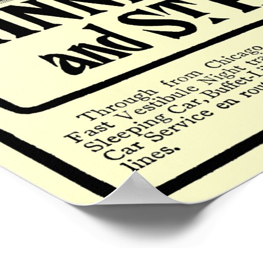 Illinois Central Railroad Vintage Poster (Hoek)