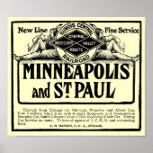 Illinois Central Railroad Vintage Poster (Voorkant)