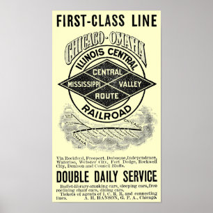 Illinois Central RR Poster