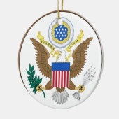 Illinois Ceramic Kerstmis Ornament (Links)