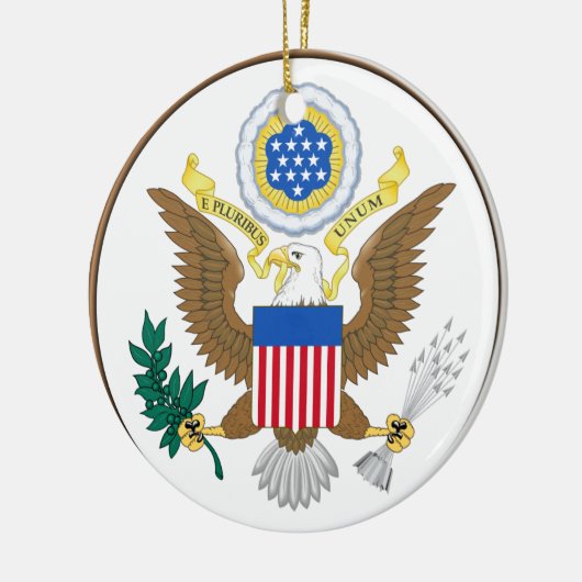 Illinois Ceramic Kerstmis Ornament (Links)