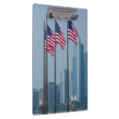 Illinois, Chicago. Navy Pier, vlaggen van de VS Klembord (Rechts)