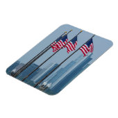 Illinois, Chicago. Navy Pier, vlaggen van de VS Magneet (Linkerzijde)