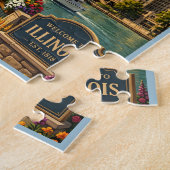 Illinois Chicago-rivier Legpuzzel (Zijkant)